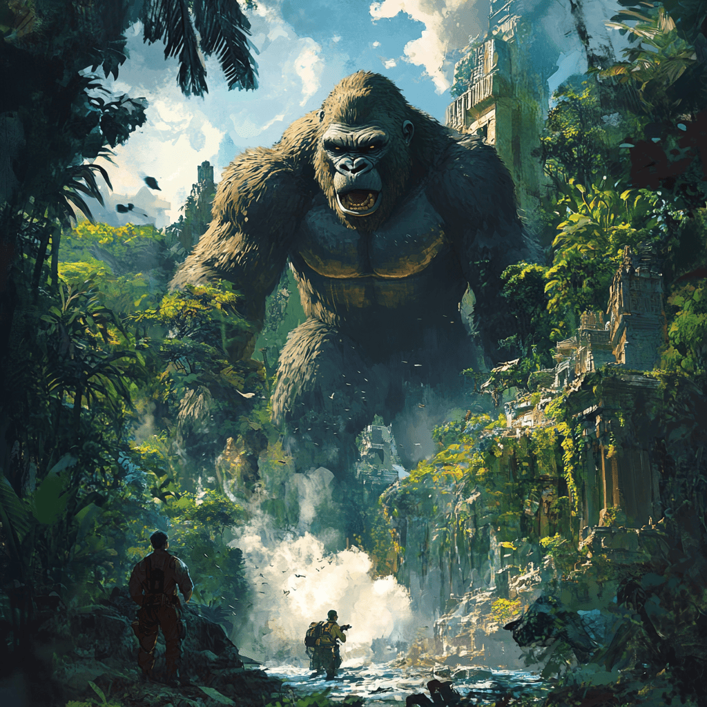 King Kong is close. King Kong is Currently protected by Copyright until 2029, since Kong first appeared in 1933, meaning that Nobody can use him until that year.